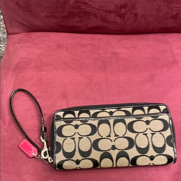 Coach Monogram Wristlet Wallet - Picture 3 of 5